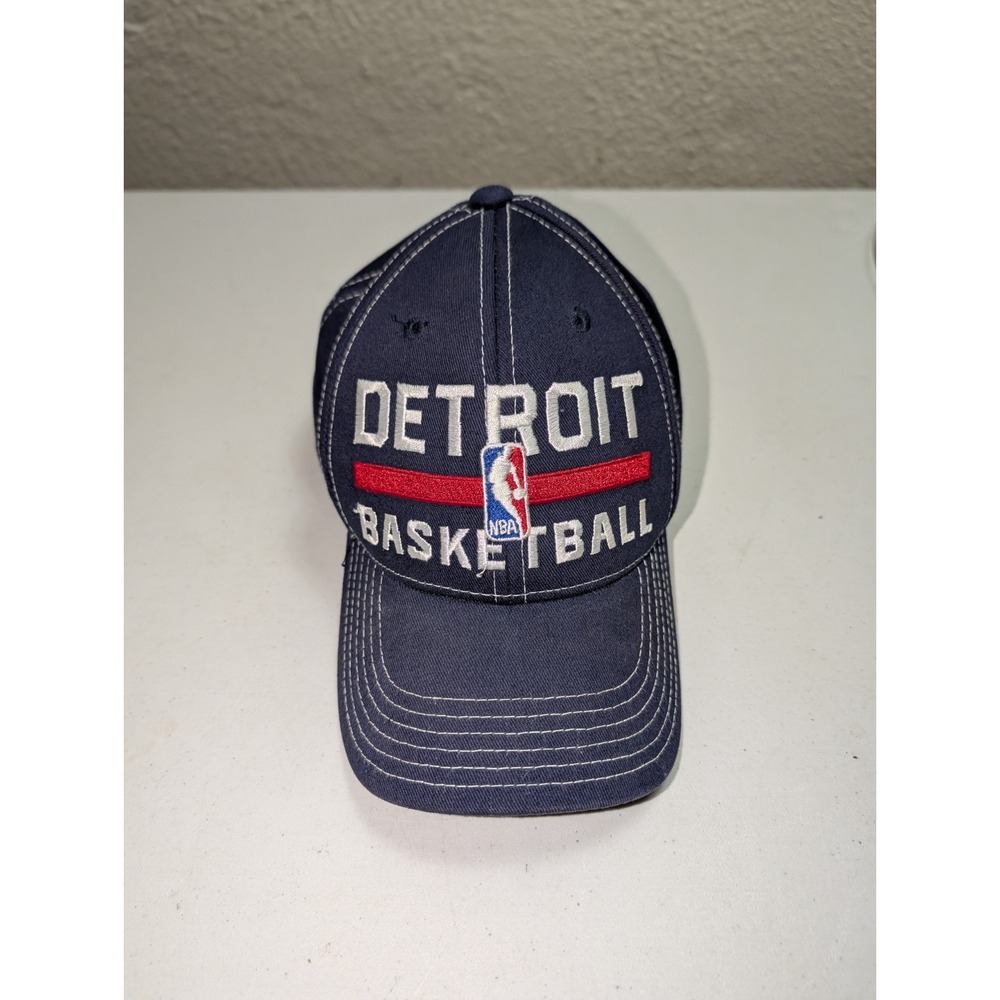 Detroit Pistons Hat Adidas Basketball Blue Strapback‎ Youth One Size